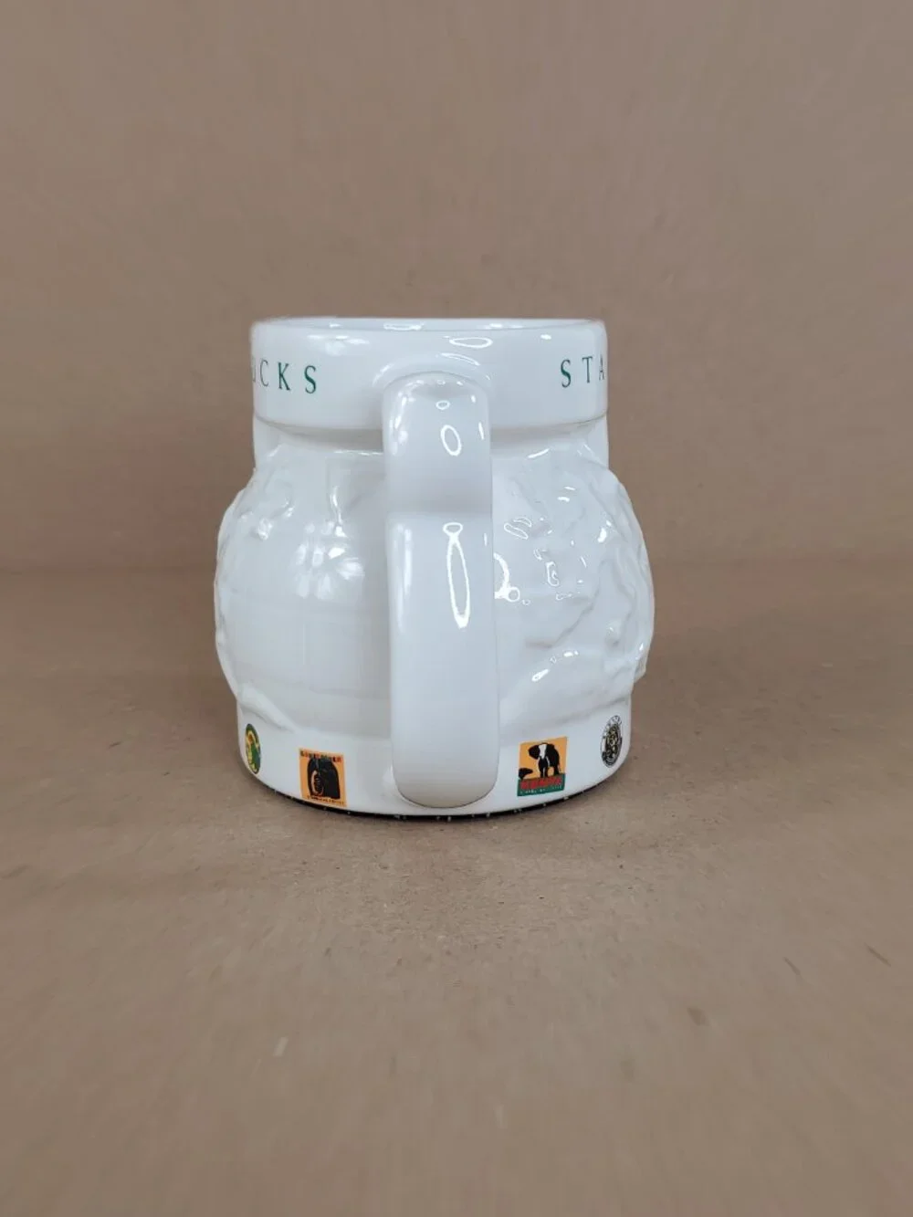 Starbucks Coffee Around the World Vintage 1990s Earth Globe Travel Mug NO Lid